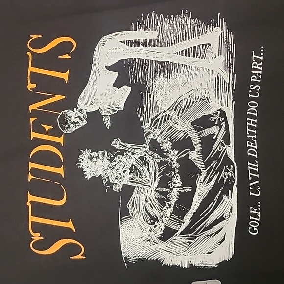 STUDENTS GOLF "Death Do Us Part" Crewneck in Black Men's XL NWT - Picture 11 of 12